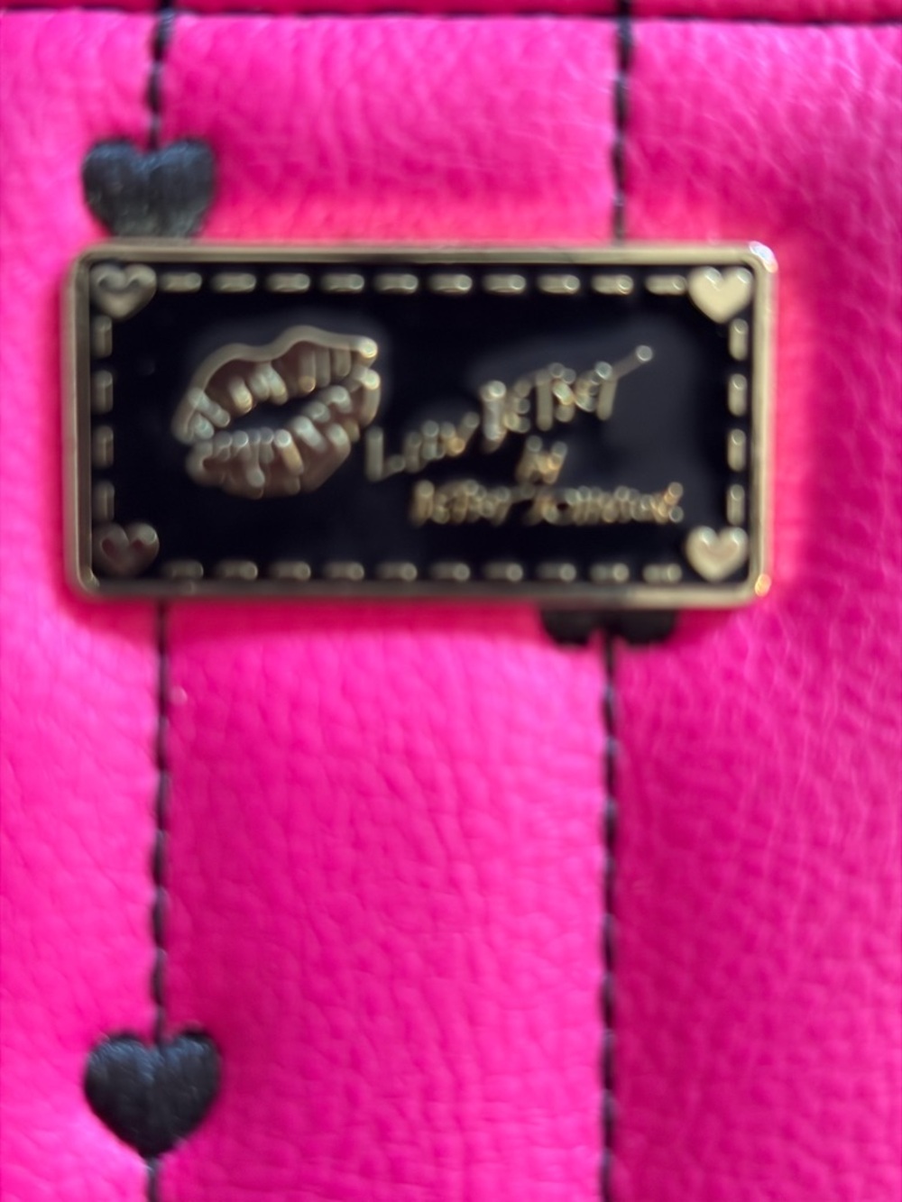 Luv Betsey by Betsey Johnson Pink Heart Zip Around Wallet - Picture 3 of 7